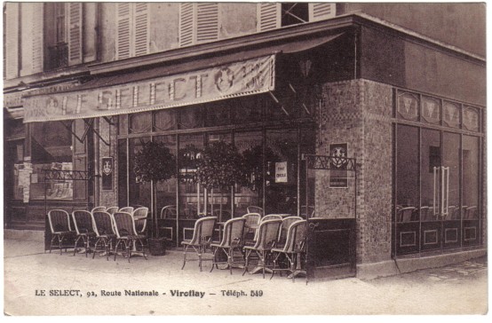 Dans les années 30, le café Le Sélect et un cinéma du même nom faisaient face au Grand St Martin (coll. part.)
