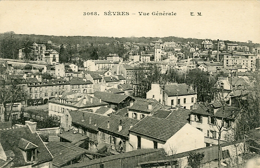 Vue gnrale du centre-ville. CPA