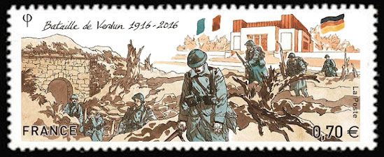 Centenaire de la bataille de Verdun. Plus beau timbre de 2016