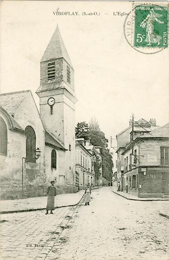 La place de l’glise, vers Versailles