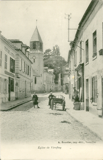 Perspective de la partie basse de la rue de Versailles.