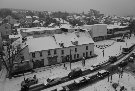 Viroflay sous la neige. Cliché 2011.