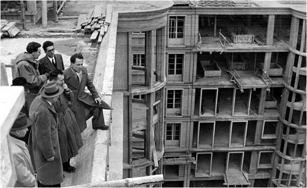 Visite de chantier. Coll. pers. JLD